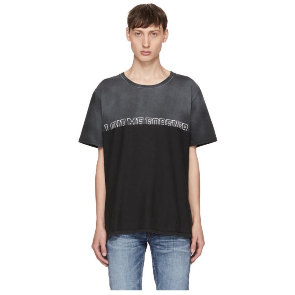Saint Laurent Love Me Forever or Never t shirt
